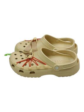 Crocs Classic Lockdown Clog Mens Size 9 Womens 11 Beige With Red Details